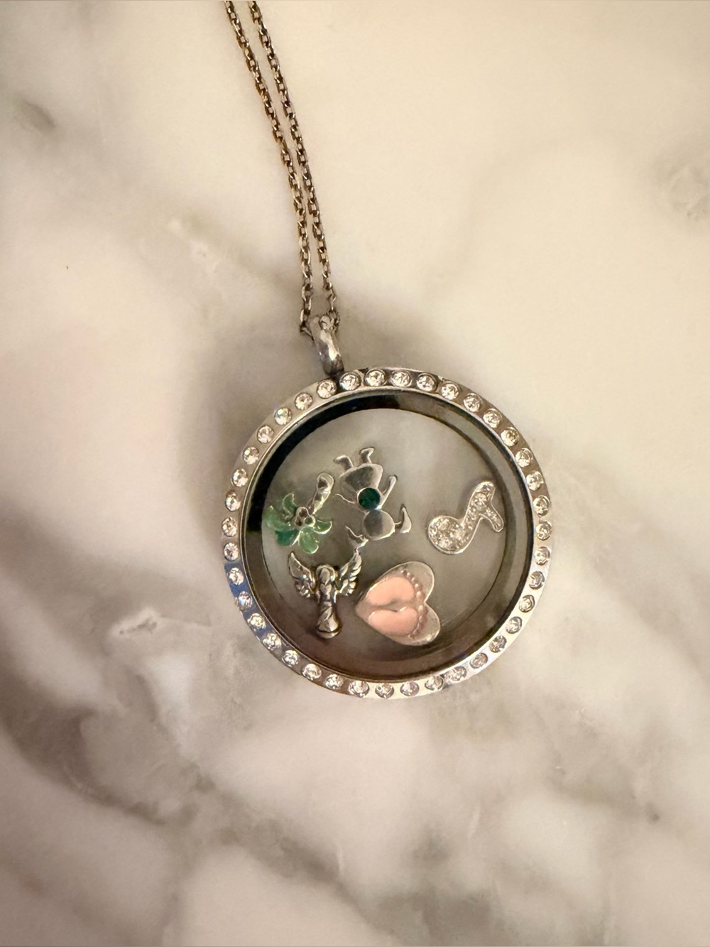 Origami Owl charm necklace